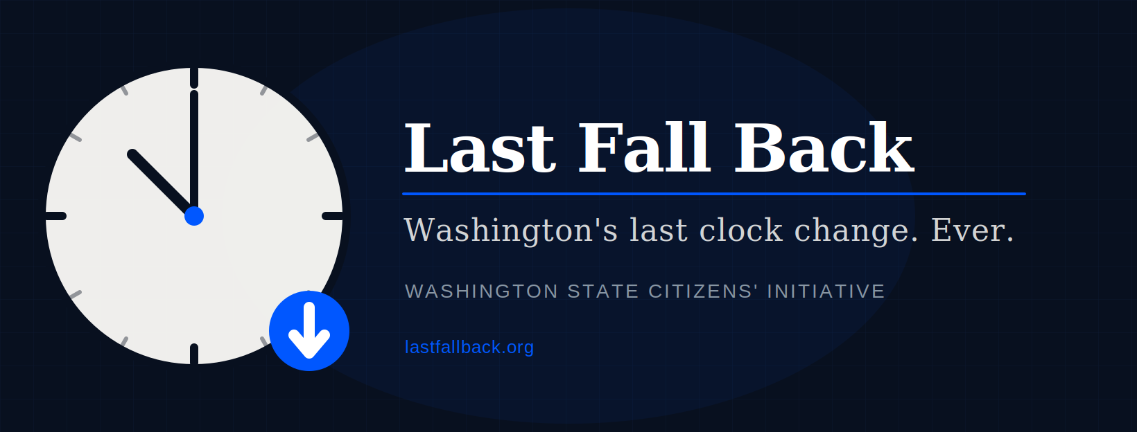 Last Fall Back Act banner graphic